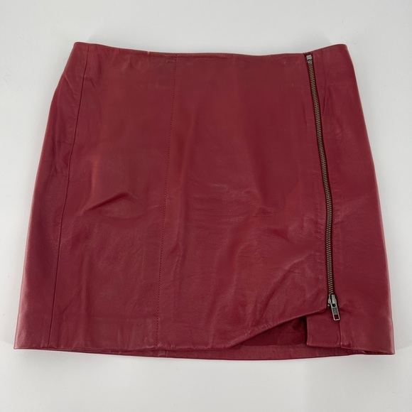 Anthropologie Dresses & Skirts - Leith Anthropologie Red Leather Skirt